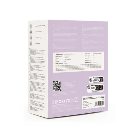 Svakom Phoenix Neo 2 Aplikacijom Kontrolisan Bullet Vibrator Lavender, USB Punjiv