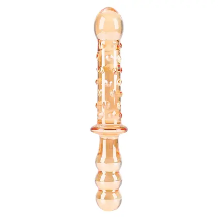 Nobu Honey Dual Wand Orange Glass Double-Ended Massager 21 cm