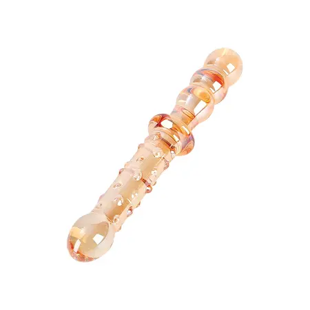 Nobu Honey Dual Wand Orange Glass Double-Ended Massager 21 cm