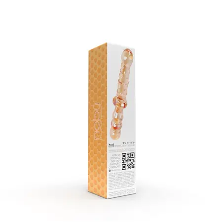Nobu Honey Dual Wand Orange Glass Double-Ended Massager 21 cm