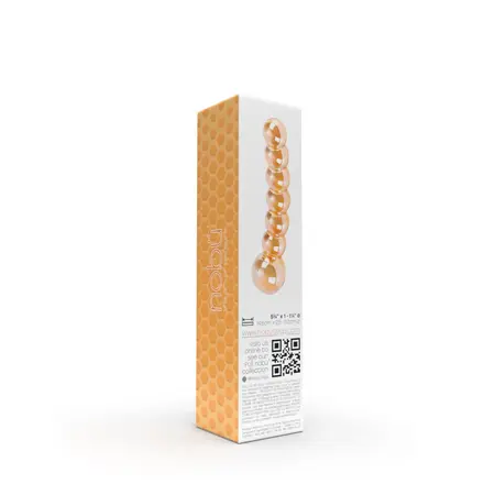 Nobu Glass Gems Honey Beads Orange - Textured Glass Model