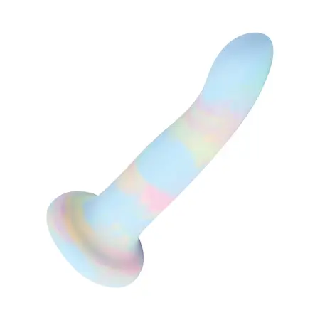 Nobu DG25 Rainbow Large Silicone Model with Suction Cup, Tie-Dye Finish