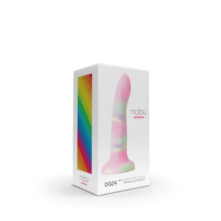 Nobu DG24 Multi Silicone Intimate Device with Suction Cup, Medium Size
