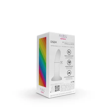 Nobu DG24 Multi Silicone Intimate Device with Suction Cup, Medium Size