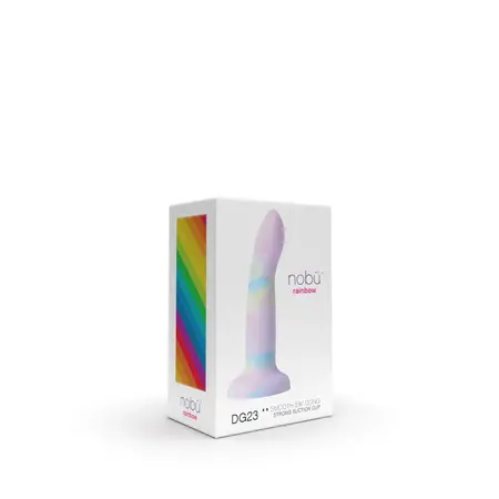 Nobu DG23 Rainbow Medium Silicone Model with Suction Cup Base