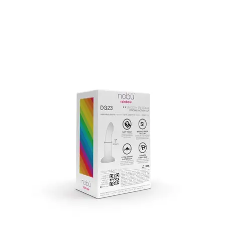 Nobu DG23 Rainbow Medium Silicone Model with Suction Cup Base