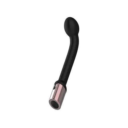 Nobu Gaya Black - Long-Reach Curved Vibrating Massager, 10 Modes