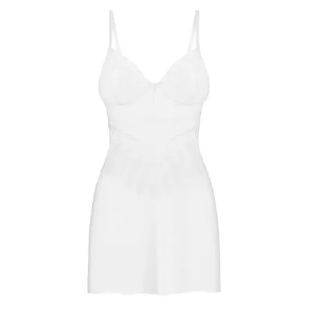Obsessive Alissium Kombinezon i Tanga Beli Set XS/S - Elegantan Minimalizam
