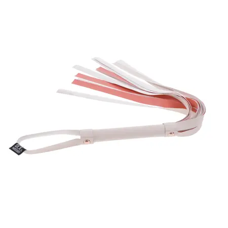 Sportsheets S&M Peaches n CreaMe Striped Flogger Krema-Narandžasta 32in