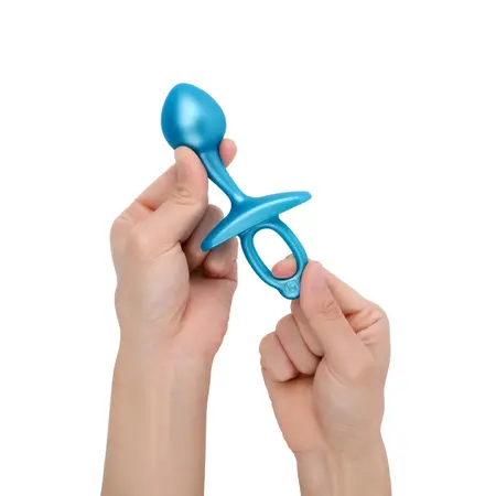 b-Vibe Bulb Plug Zeleni - Kompaktni Model sa Prstenom za Izvlačenje, Silikon