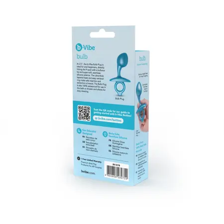 b-Vibe Bulb Plug Zeleni - Kompaktni Model sa Prstenom za Izvlačenje, Silikon
