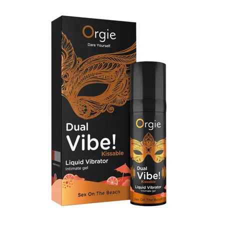 Orgie Dual Vibe Intimni Gel Ukus Sex On The Beach, Poljubiv, 15 ml