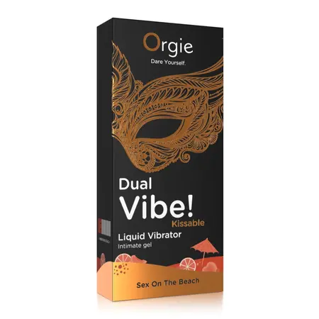 Orgie Dual Vibe Intimni Gel Ukus Sex On The Beach, Poljubiv, 15 ml