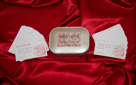 Lovers - Card Game for Couples, 52 Challenge Cards in Metal Box