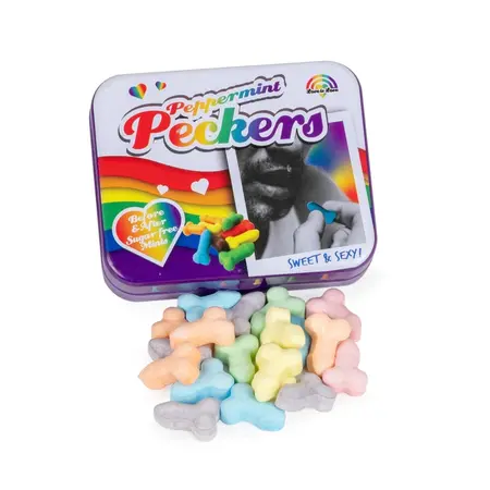 Fizz Creations Mint Candies Rainbow Mix Metal Box 30g