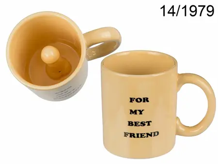 Out of the Blue Ceramic Mug 'For My Best Friend' Novelty 300ml White