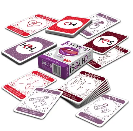 OH YES! Couples' Card Game 55 Cards - Inspiring Scenarios, Purple Edition