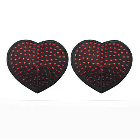 Lovetoy Diamond Hearts Reusable Silicone Nipple Covers 2pcs