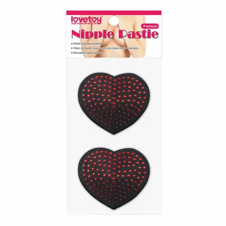 Lovetoy Diamond Hearts Reusable Silicone Nipple Covers 2pcs
