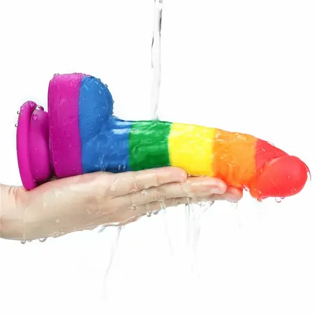 Lovetoy Prider Silicone Rainbow Model 20.5 cm with Suction Base