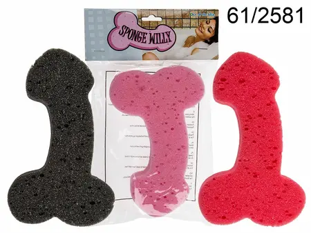 Sponge Willy Zabavna Meka Novitetna Sunđer za Pranje Višebojna 19x12 cm