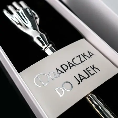 Gift Below the Belt Metal Egg Body Scratcher 23 cm Silver-Plated