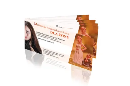 Let’s Play Together Marriage Checkbook for Wife - Relationship Coupon Book 20x10cm