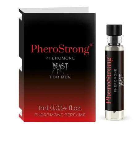 PheroStrong Beast for Men Parfem 1ml - Drvenasta aromatična nota sa feromonima