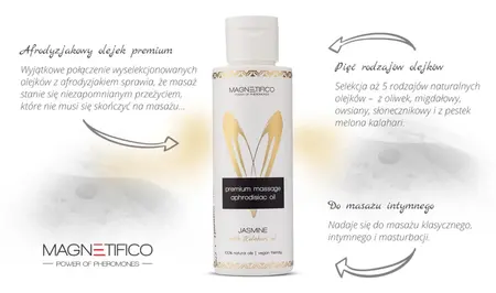 MAGNETIFICO Jasmine Premium masažno ulje 100ml - Veganska, prirodna formula