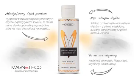 MAGNETIFICO Sandalwood Premium masažno ulje 100ml - Prirodna veganska formula