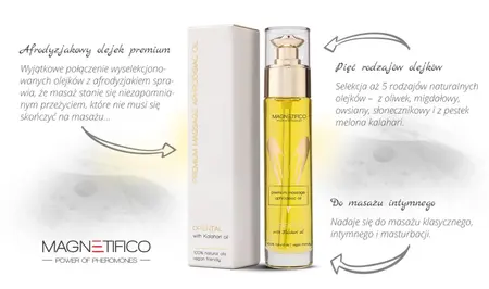 MAGNETIFICO Oriental Aromatic Premium masažno ulje 50ml Vegansko staklena boca