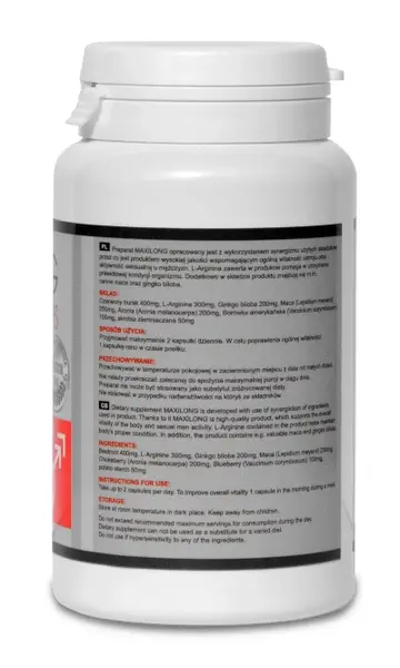 Lovely Lovers MAXILONG 60 kapsula - Napredna formula za mušku vitalnost