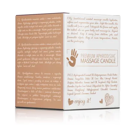 Magnetifico Sandalwood Masažna sveća za telo sa feromonima 70ml, dugo gorenje