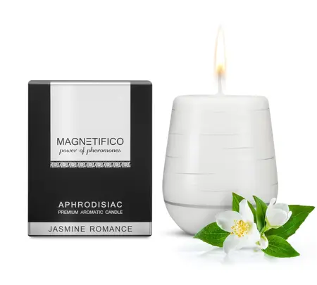 MAGNETIFICO Ručno Izrađena Sveća Jasmin Romance 36h - Aromatična Formula