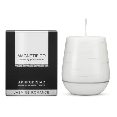 MAGNETIFICO Ručno Izrađena Sveća Jasmin Romance 36h - Aromatična Formula