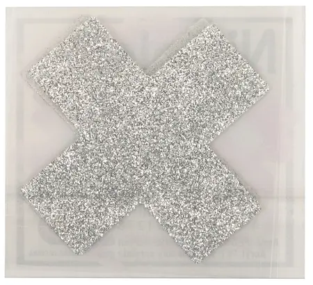 You2Toys Cross Shaped Silver Fashion Stickers for Body Art 5.9x5.9cm