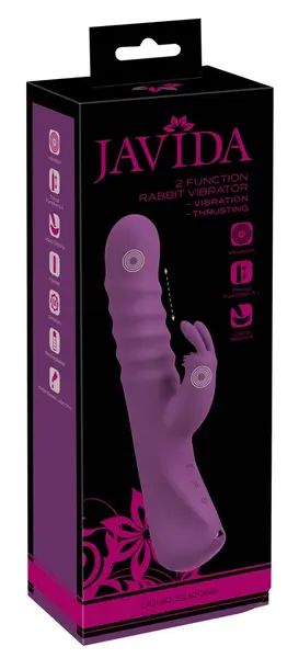 Javida 2 Funkcije Rabbit Intimni Uređaj – Ubacivanje i Vibracija, Roze