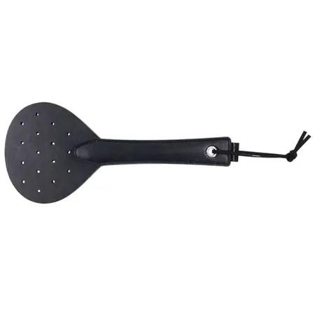 Sportsheets Swift Spanker crni PU kožni patent 29cm ergonomska drška