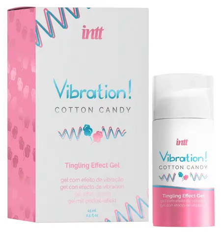 intt Vibration Cotton Candy stimulacioni gel 15 ml - Slatka aroma formula