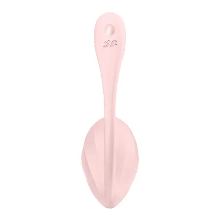 Satisfyer Ribbed Petal Connect App - Noseći Dupli Vibrator, Roze, IPX7