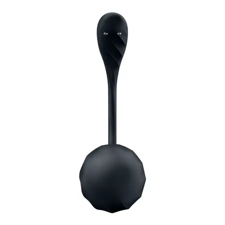 Satisfyer Ribbed Petal Connect App Wearable Intimate Device Black