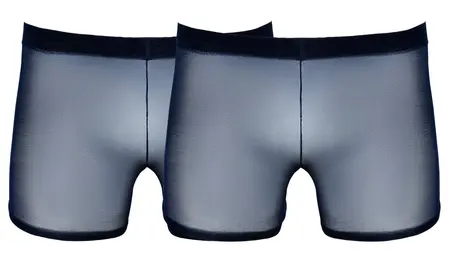 Svenjoyment Muške Transparentne Plave Pantalone Pakovanje od 2 Komada S-L Lagani Poliamid