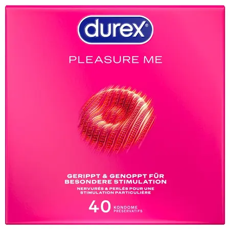 Durex Pleasure Me 40 kom Teksturirani Lateks Kondomi Anatomski Oblik