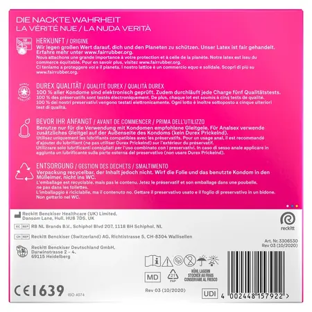Durex Pleasure Me 40 kom Teksturirani Lateks Kondomi Anatomski Oblik