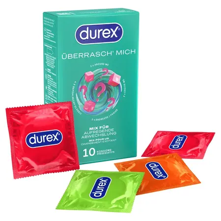Durex Surprise Me Premium Mix 10-Pack Assorted Condoms Set