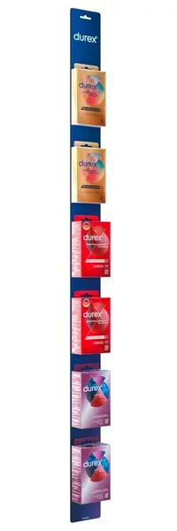Durex Clip Strip Assortment - Thin Feel, Real Feel, Surprise Mix, 12 Packs