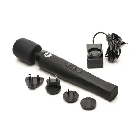 Thunderstick Pro Wand Masažer Crni - Fleksibilni Vrat i 5-Brzinski Sistem