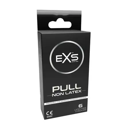 EXS Pull Non-Latex Barrier Protection 6-Pack - Ultra-Thin, Hypoallergenic