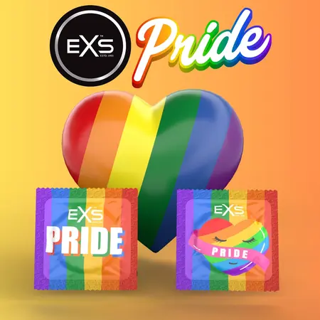 EXS Pride Edition Pakovanje od 144 kom Šareni Tematski Regular Lateks Zaštita