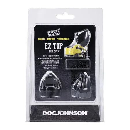 Rock Solid EZ Top Univerzalni Set Poklopaca Bez Curenja 3 kom Crna/Žuta/Siva